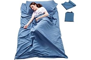 Sleeping Bag Liner Travel Camping Sheet Lightweight Sleep Sack Cotton Hotel Sheet Sleep Bag Sack for Travel Hiking Hotels Pic