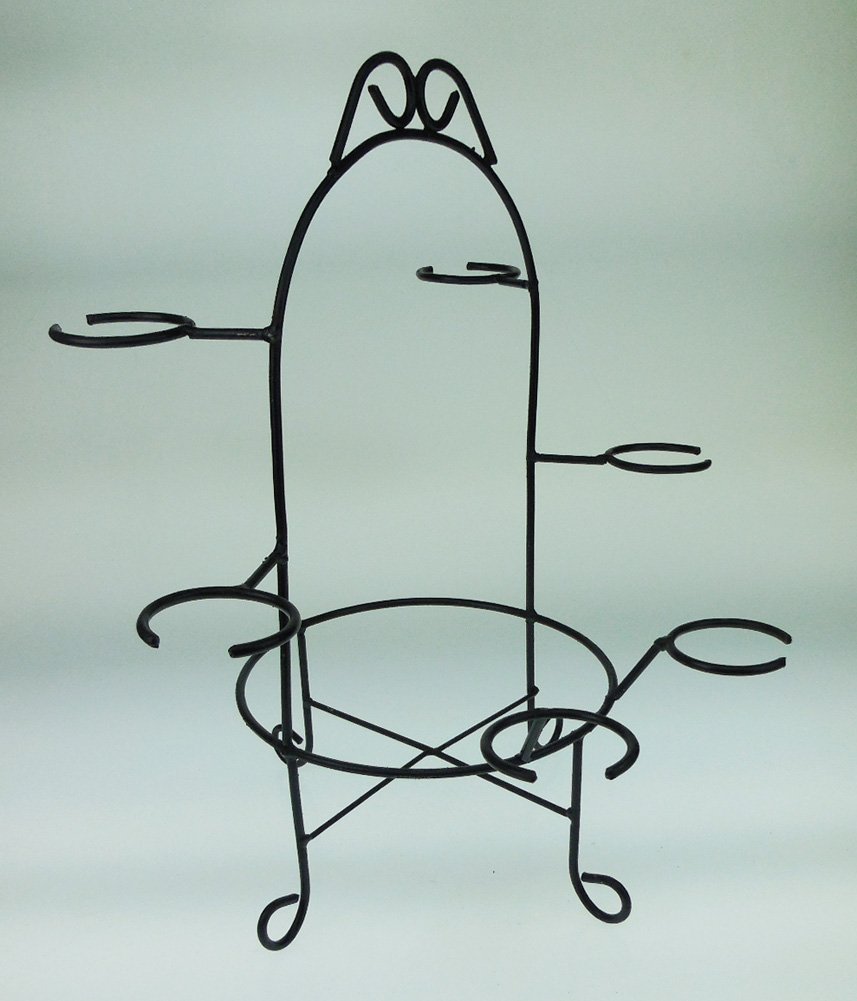 Mexican Margarita Glasses and Pitcher set with display rack, Hand Blown