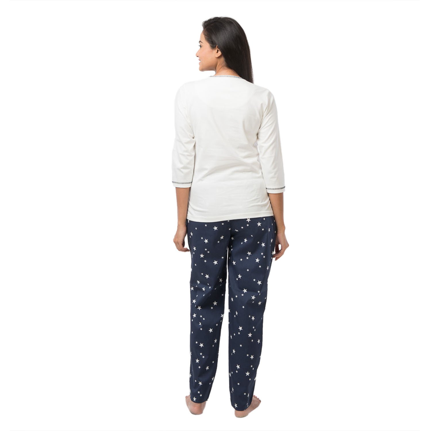 nite flite women's cute penguin winter cotton pajama set