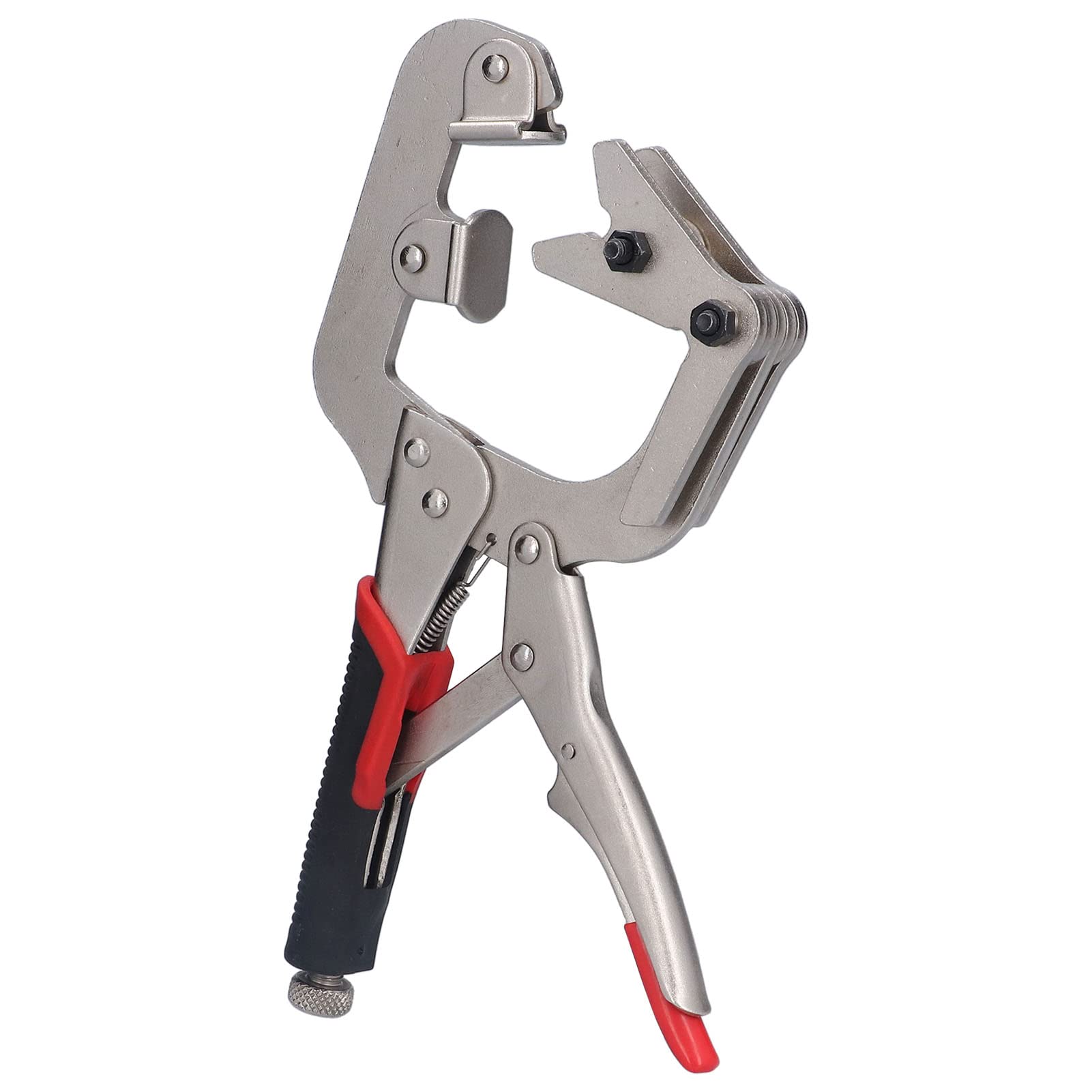 Heavy Duty Locking Pliers C Clamp with 270° Rotation for Welding Fixture Pipe Wood Column Non-Slip Handle Grip