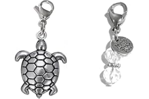 HIDDEN HOLLOW BEADS Clip On Charm, Build Your Own Bracelet, Bag, Purse, Handbag, Message, Inspirational, Keychain, Zipper Pull, Jewelry