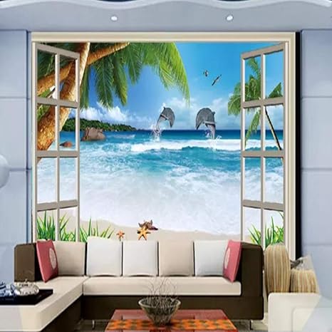 YiShuQiang Wallpaper Fototapeten Küstenlandschaft Wandaufkleber Wandbilder Wohnzimmer Schlafzimmer Büro Flur Dekoration Fotot