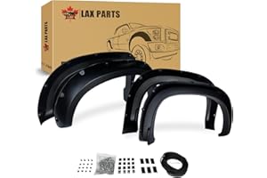 LAX Pocket Bolt-Riveted Rugged Style Fender Flares, for 2019-2021 Chevy Silverado 1500 5'8'', 6'5'', 8'' Bed, Paintable Smoot