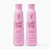V&Co. Beauty Curly Hair Shampoo & Conditioner Set (12 Oz. Each) with Peptide Technology, Enhances Curl Definition, Sulfate Free Conditioner and Shampoo for Naturally Curly Hair, Gentle, Color Safe