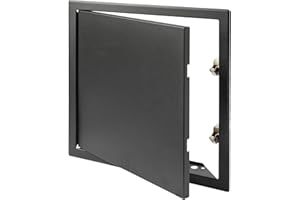 Vent Systems 12'' x 12'' Inch Anthracite Metal Access Panel with Click Function - Easy Access Doors - Access Panel for Drywall, Wall, Ceiling - Electrical, Plumbing Service Door - Crawl Space Doors