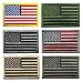 Neuleben 6 Pieces USA Tactical Flag Patch Thin Red Blue Multicolor Line American Tags Patch