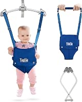 FUNLIO 2 in 1 Baby Door Jumper Walking Harness Blue 6-24 Months