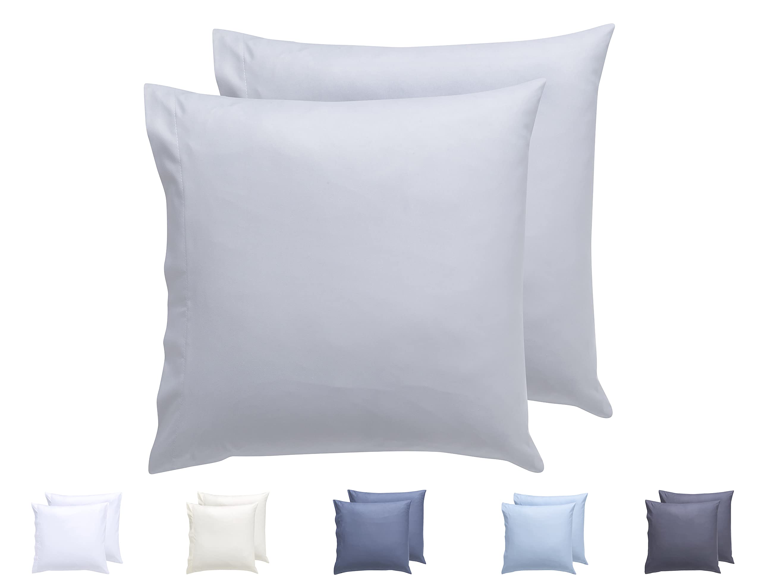 Todocama Set of 2 Extra Soft Hypoallergenic Microfibre Pillow Cases