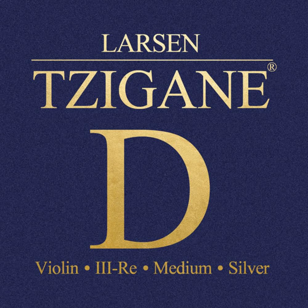 LARSEN STRINGS violin strings Tzigane multifilament fibre core D silver medium