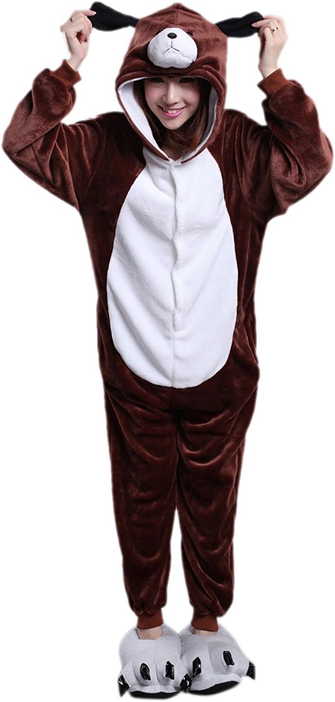Mcdslrgo Unisex-Adult Christmas Onesie Pajamas Halloween Cosplay Costume