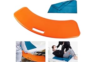 LOSCHEN Slide Transfer Board with Tubular Slide Sheet（ 28"x28"）, Slide Assist Device for Transferring or Seniors from Wheelchair to Bed, Toilet, Tub, Car, Weight Capacity 440 lbs