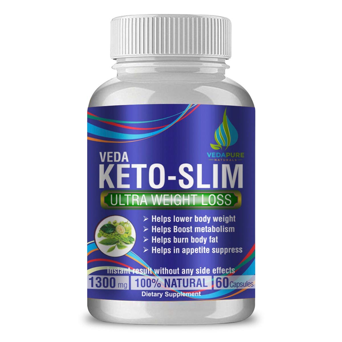 Veda Pure Naturals Keto Slim Advanced Weight Loss Supplement Natural