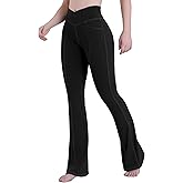 Sunzel Flare Leggings for Women High Waist Workout Leggings with Pockets Tummy Control Wide Leg Flared Yoga Pants