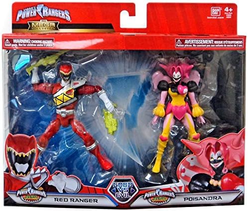 Power Rangers Dino Super Chargers Good vs Evil Red Ranger Poisandra Action Figure 2 Pack