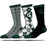 Strideline Mens NCAA Dress Socks- The Executive 3 Pack-One Size Fits Most