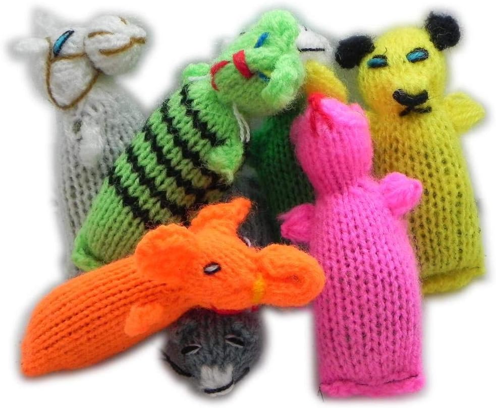 knitted catnip toys