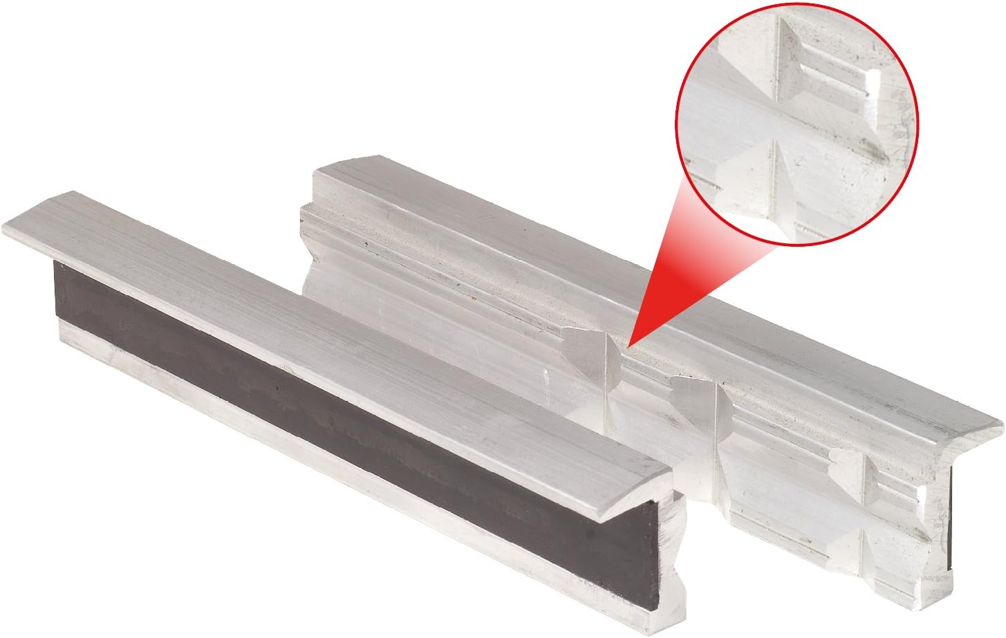 KS Tools 914.0087 140mm Alu Bench Vice Jaw, Clear - Image 3