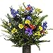 Purple Wildflower Silk Flower Bouquet with Stay-In-The-Vase® Design Flower Holder(LG1234)