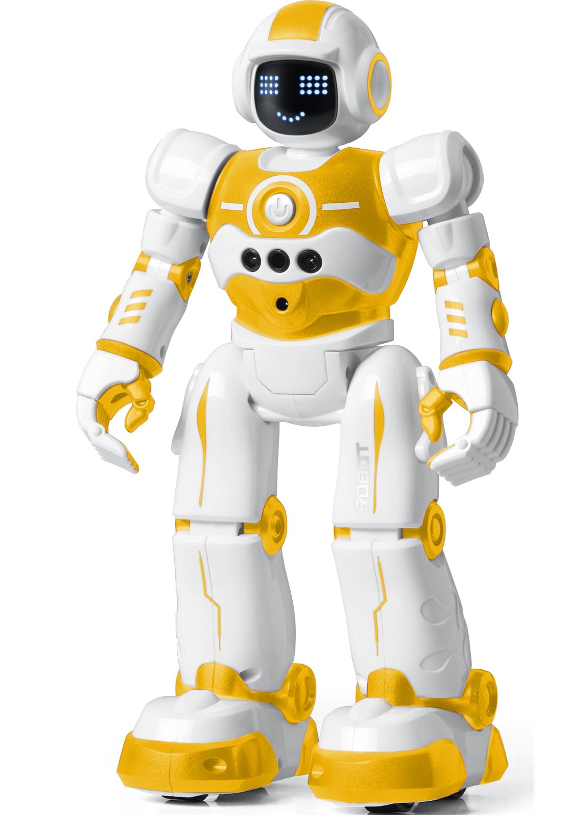 EduCuties Robot Toys for Kids,Programmable Remote Control Smart Walking Dancing Robot Toy with Gesture & Sensing for Age 4 5 6 7 8 9 10 Year Old Boys Girls for Birthday Present,Yellow