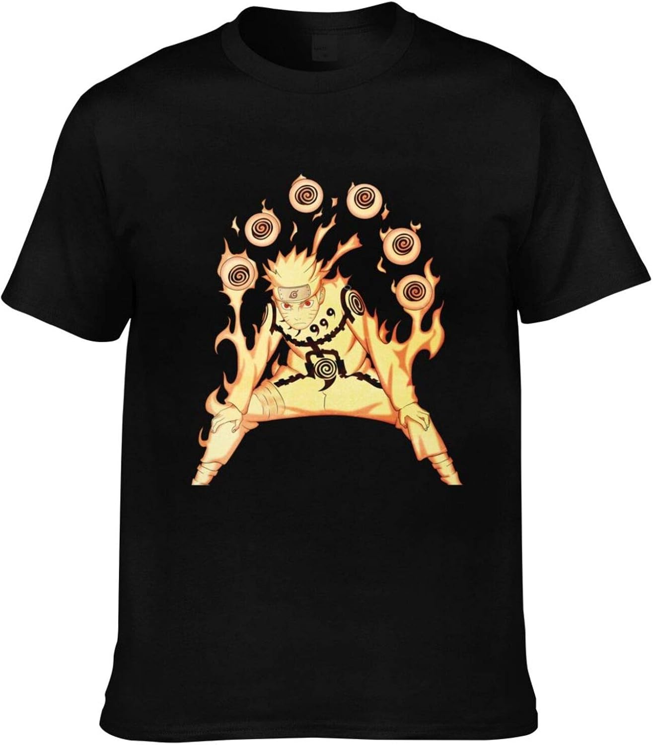 KYKU Naruto T Shirt Men Anime Clothes City Character Tshirt Japan Style Space Print T shirt 