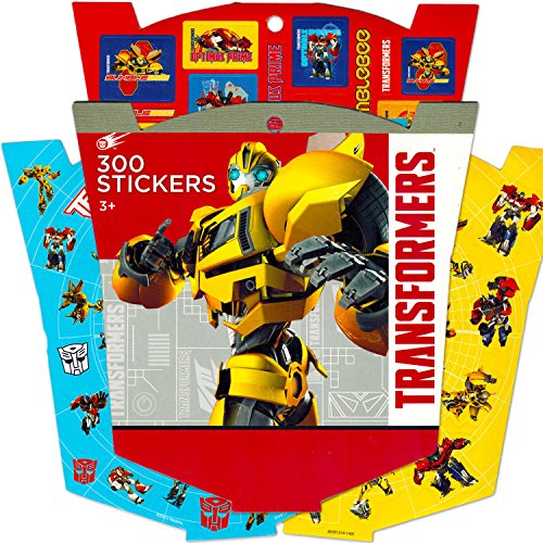 Transformers Imagine Ink Coloring Book Super Set with Over 300 Transformers Stickers (Includes Mess- - coolthings.us