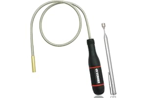 GUTI-MORE GUTIMORE Flexible Magnetic Pickup Tool, 25" Long Bend-It Magnet Snake Pickup, Bendable Magnetic Pickup 2LB