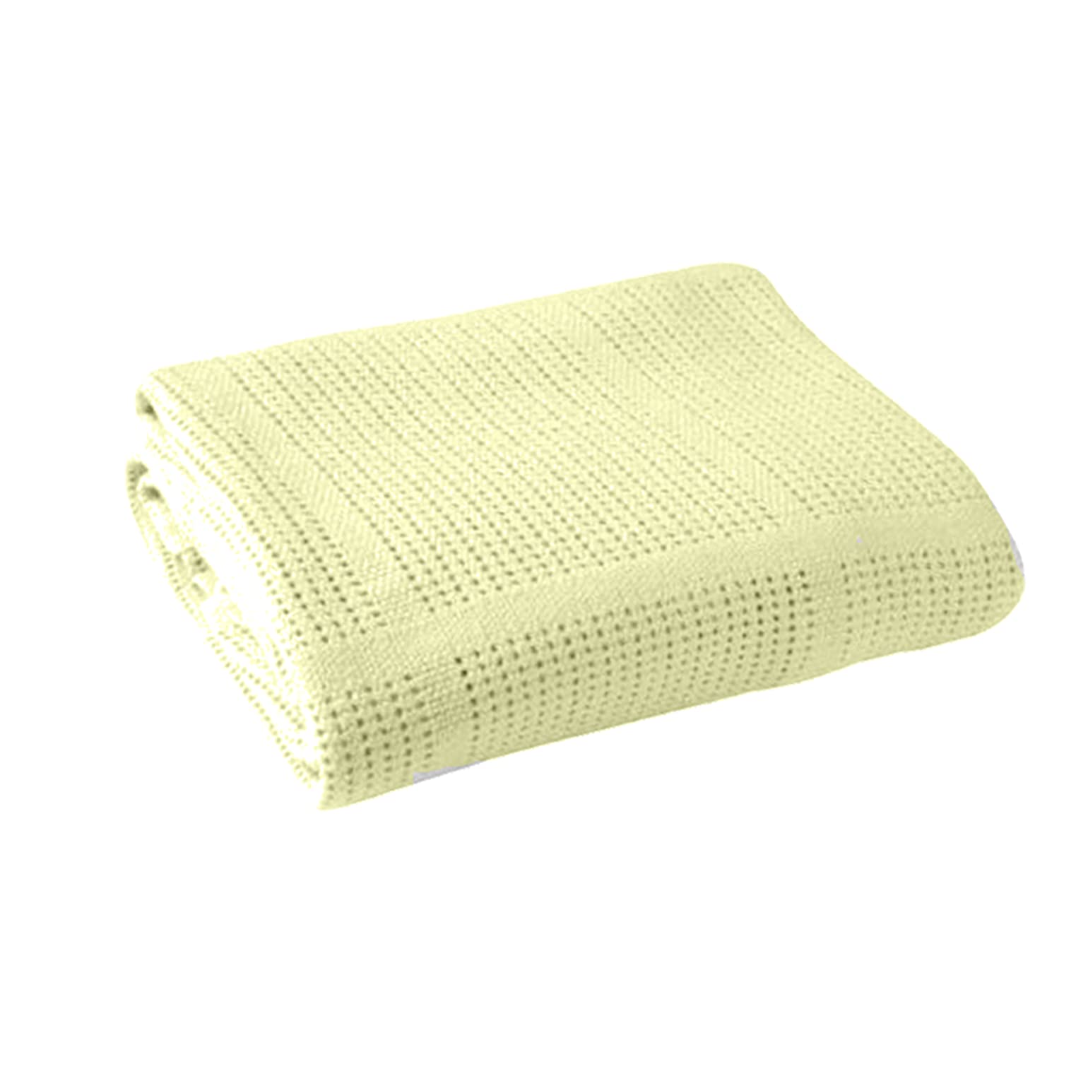 Pentrum Cellular Baby Blankets for Moses Basket/Travel/Pram/Car 100% Soft Cotton (Cream)