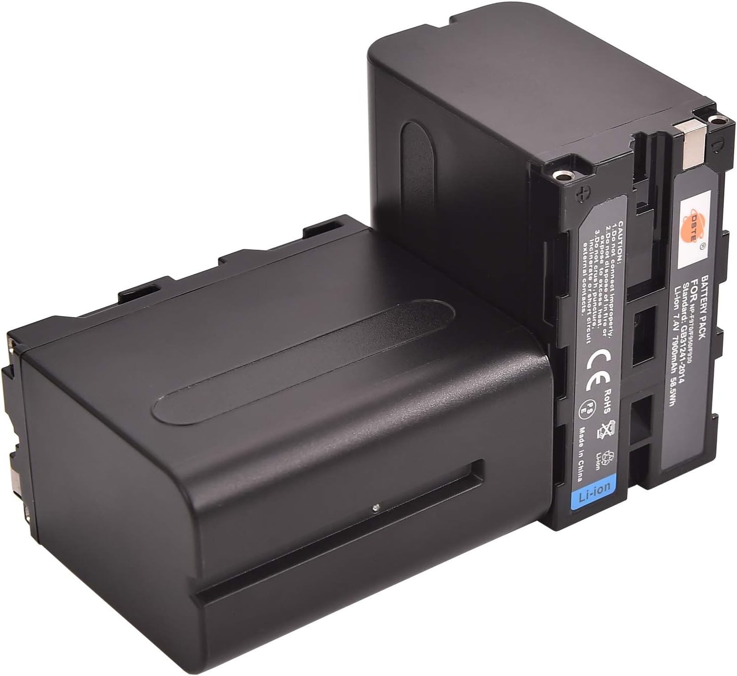 DSTE NP-F970 NP-F950 Camera Battery (2-pack) and Charger Compatible with Sony CCD-TR500, CCD-TR511E, CCD-TR512E, CCD-TR515E - Image 3