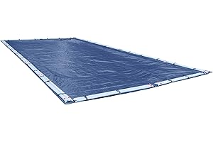 Robelle 20 x 40 ft Professional Blue Winter Pool Cover for Inground Pools, 5 ft Overlap (25 x 45 ft Cover Size), Solid 12 x 12 Scrim, 3.7 oz/yd2, 15-Year Warranty, Style: 272040R