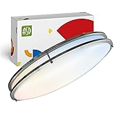 ASD LED 32" Oval Flush Mount Lighting, Close to Ceiling Light Fixture | 5CCT, Dimmable, ETL Listed | 50W 4195LM 2700-5000K 12
