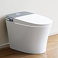 HOROW Bidet Toilet 10" Rough-in, Smart Toilet with Auto Open/Close Lid, Smart Toilet with Bidet Built-in, Instant Warm Water, Elongated Heated Toilet Seat, Dryer, Blackout Flushing and Deodorization