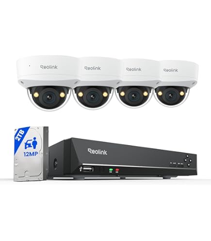 Amazon.com: Reolink 5MP 8CH Home Security Camera System, 4pcs 5MP
