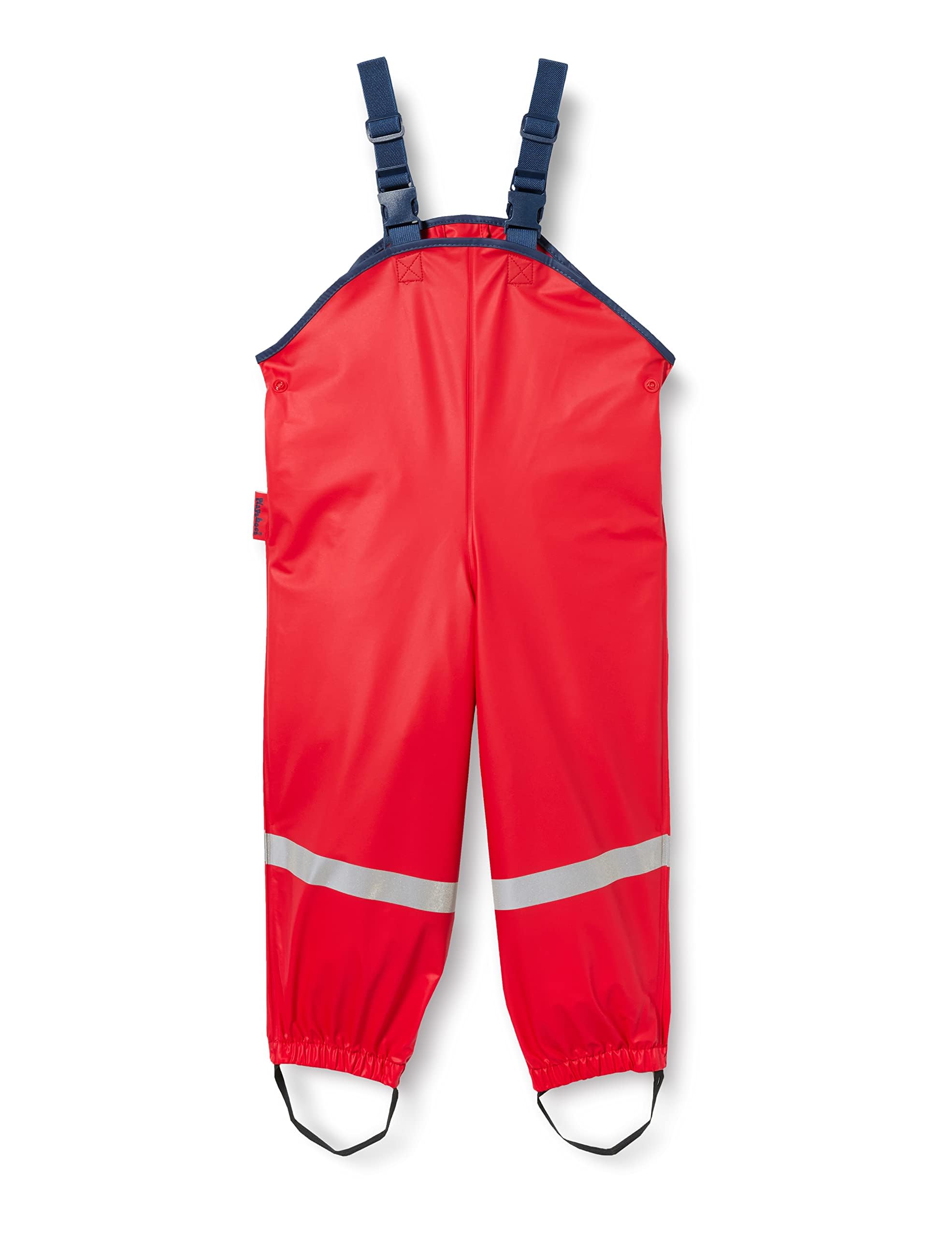 Playshoes Fleece 408622 Unisex Kids Rain Dungarees, Red, 140 (9-10 Yrs)