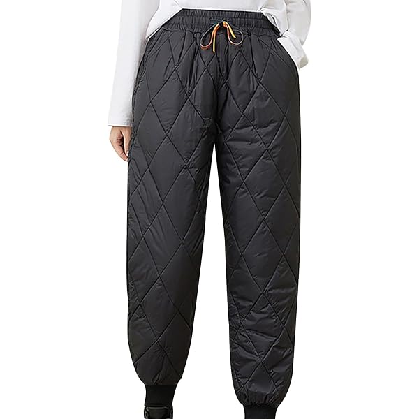 Amazon.com : Womens Winter Warm Down Pants Baggy High Waisted