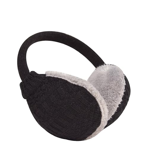 SWIDUUK Cozy Fluffy Winter Adjustable Earwarmers Knitted Soft Warm Ear