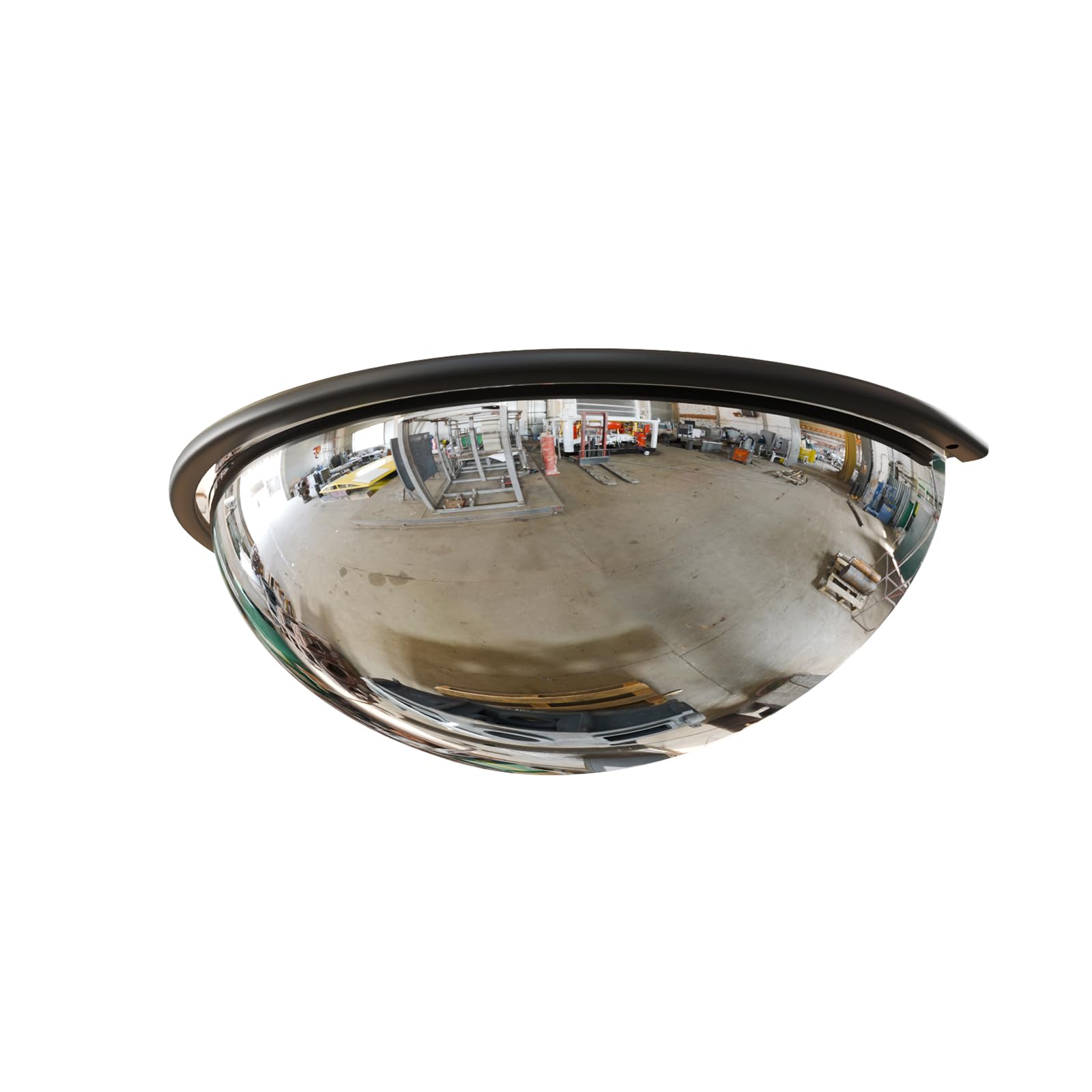 Photo 1 of 18" Acrylic Half Dome Convex Traffic Safety Mirror – 180 Degree Driveway & Warehouse Blind Spot Security Mirror for Retail Stores, Parking Garages, Schools, and Hospitals (1, 18 Inch)