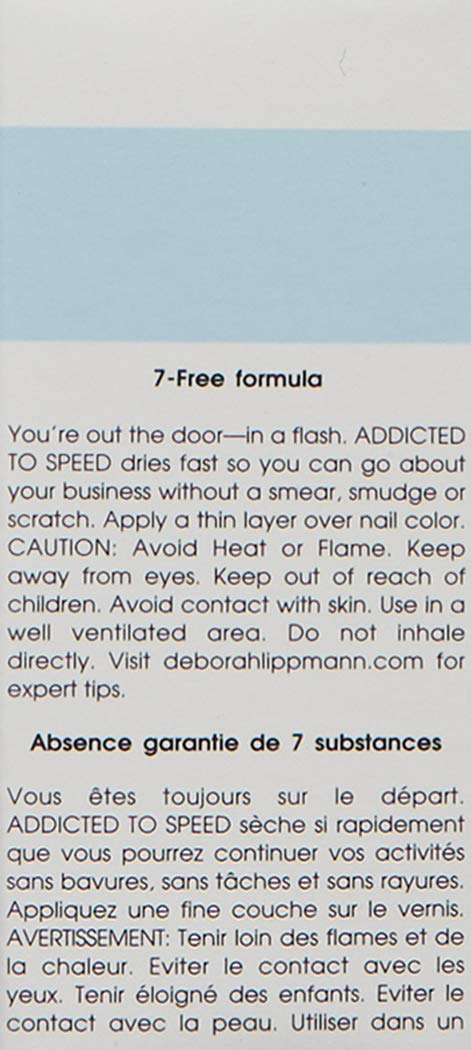 DEBORAH LIPPMANN Top Coat, Addicted To Speed, 0.5 fl. oz.: Premium Beauty