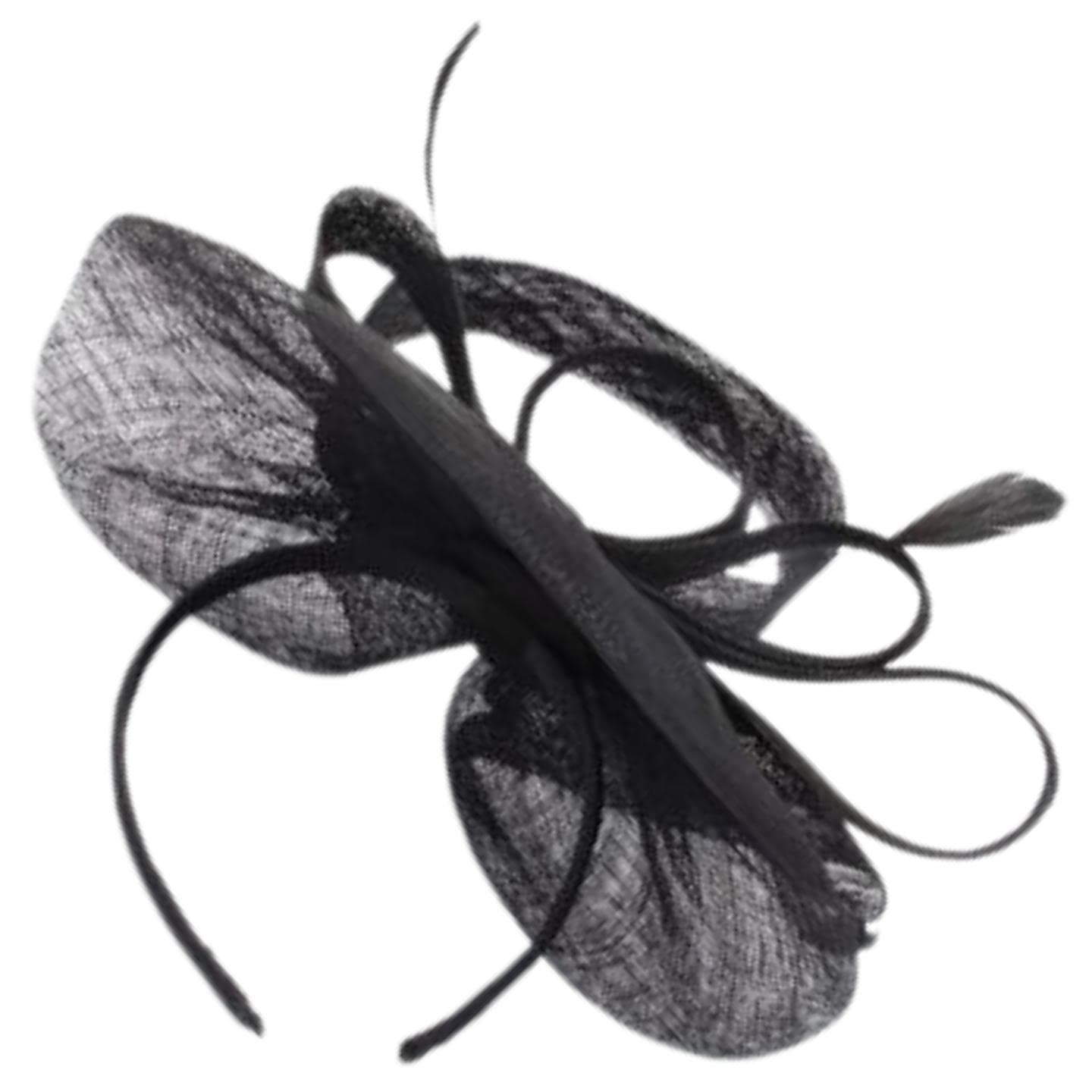 Topkids Accessories Large Fascinator Headband Womens Fascinator Hats Fascinators Hatinators Bridal Headpiece Wedding Hats Horse Racing Hats On Aliceband For Women, Ladies, Girls (Black)