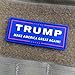 Trump Make America Great Again PVC Rubber Tactical Morale Patch – Hook Backed with Loop Fastener Backing Attachment Piece That Can Be Sewn On - Navy Blue Emblem by NEO Tactical Gear