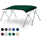 Naviskin 10 Optional Colors Available 3-4 Bow 13 Different Size Bimini Top Cover Includes Mounting Hardwares,Storage Boot with 1 Inch Aluminum Frame