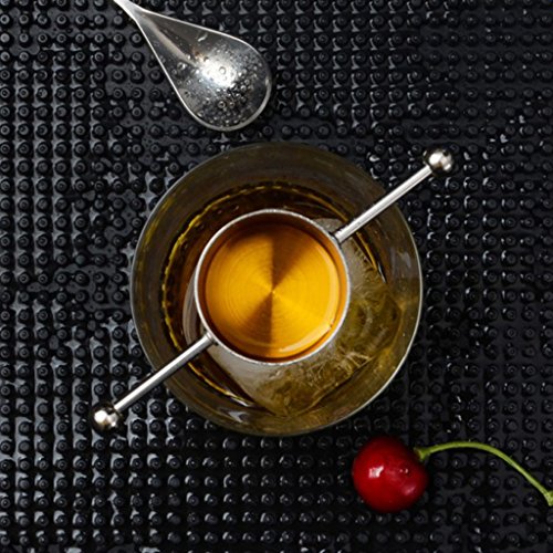 Blesiya Jigger Drinks Spirit Measure Cup Cocktail Wine Bar Party Whiskey Mixing Measuring Cup, Stainless Steel, 30ml