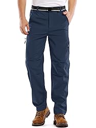 Men's Snow Ski Waterproof Fleece Lined Pants Winter