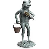 Green Thumb Frog Garden Sculpture