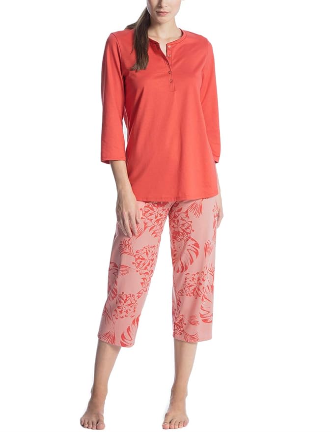 Calida Damen Zweiteiliger Schlafanzug Soft Jersey Fun