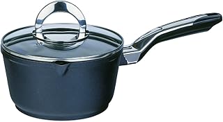 GSW 443159 Gourmet Premium Stielkasserolle mit Glasdeckel, 16 cm