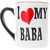 Cottage Creek, 16oz. Ceramic I Love My Baba Coffee Mug, Gifts for Women, Grandma Presents for Mema, Mom, Nana, Gift for Women, Grandma Coffee Cup, House Decor Mom Gifts
