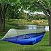 TOPIST Camping Hammock, Hammock Tent Pop Up Mosquito Net Ultralight Durable Parachute Fabric Hammock for Outdoor,Beach, Hiking, Traveling, Backyard, Backpacking (Blue)
