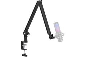 Mic Arm, Premium Microphone Boom Arm with Cable Management, 360°Rotatable Boom Arm, Mic Boom Arm for Streaming, Gaming, Podca