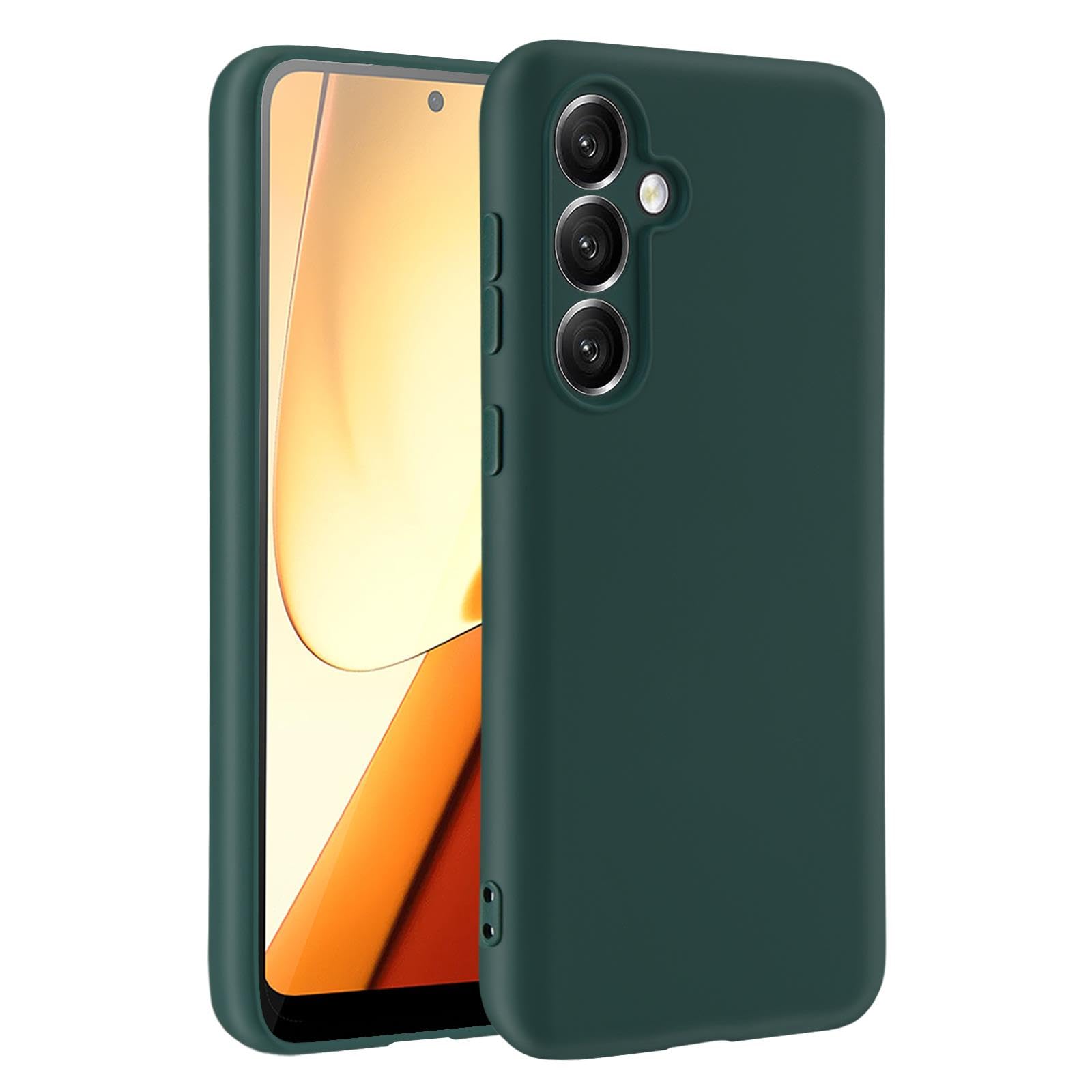 32nd Liquid Silicone Case Cover for Galaxy S23 FE, Slim and Durable Protective Case – Dark Teal