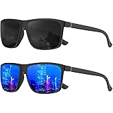 KALIYADI Polarized Sunglasses for Men and Women, Mens Sun Glasses with UV Protection for Driving Fishing Golf (3 Packs)